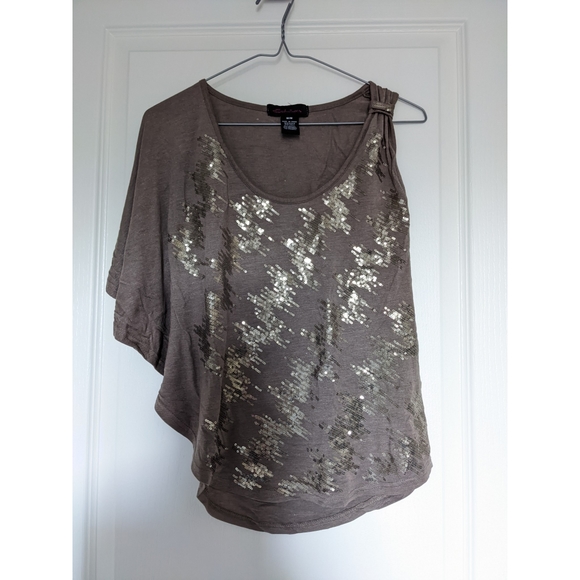 Seductions off shoulder sequin top - Picture 1 of 2